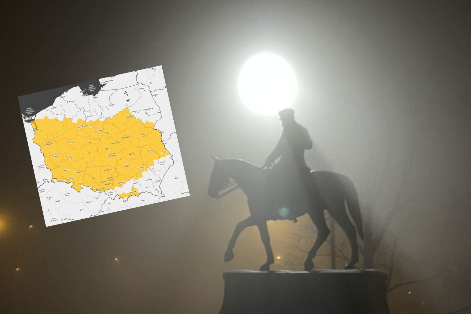 Nadciąga gęsta mgła. Może być niebezpiecznie