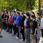 2.10.2026. Zagnańsk. Rykowisko - ślubowanie uczniów klas I Zespołu Szkół Leśnych im. Romana Gesinga w Zagnańsku / Fot. Stanisław Nowaczek
