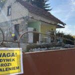 Krajobraz po wybuchu. Poparzoną mieszkankę zabrał LPR
