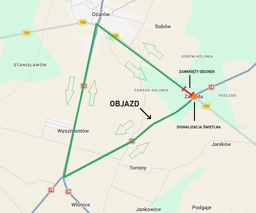 Rondo ma poprawić bezpieczeństwo na obwodnicy Ożarowa