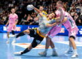 21.10.2026. Kriens w prowincji Lucerna. Mecz 5. kolejki Ligi Mistrzów piłkarzy ręcznej: HC Kriens-Lucerna - Industria Kielce. / Fot. Philipp Schmidli - PAP/EPA